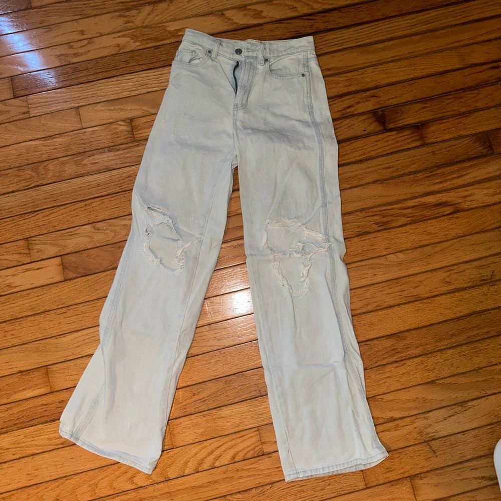 pacsun ripped jeans low rise